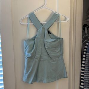 Women's Light Blue Sleeveless Top
